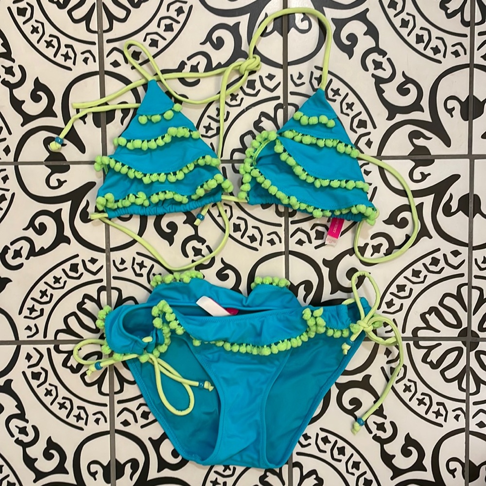 Pom-pom bathing suit